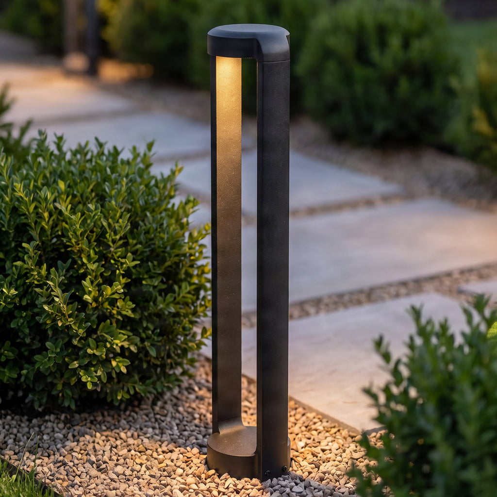 Lucande Habsa LED path light, anthracite, 31.5 in, aluminium