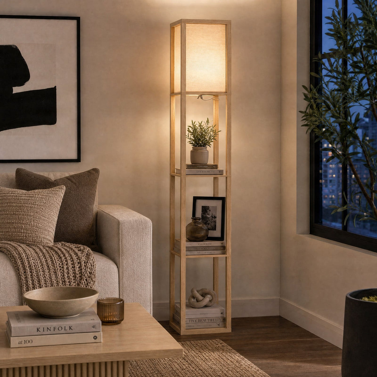 Lucande Birta floor lamp