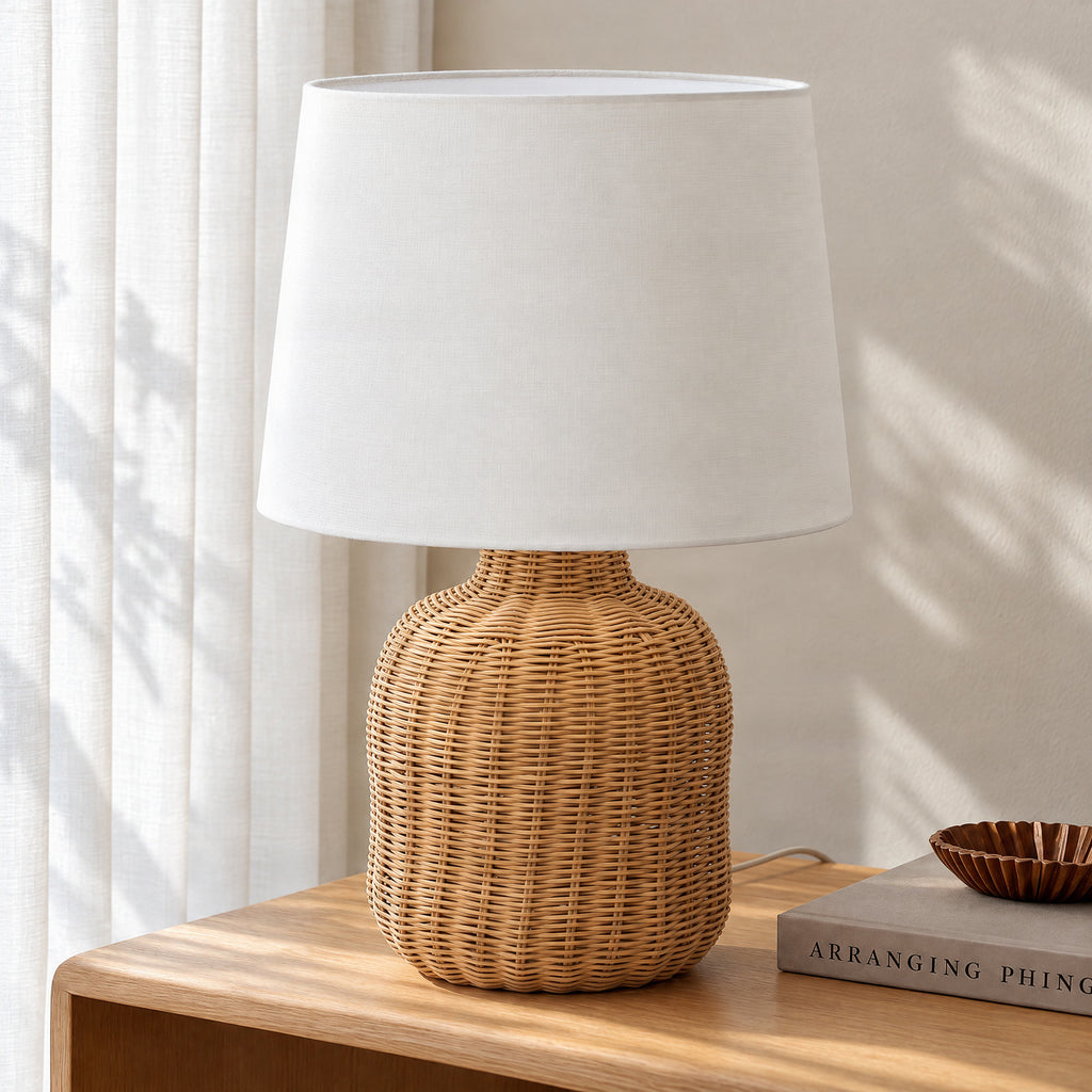Lirenda 20 1/4" Rattan Table Lamp
