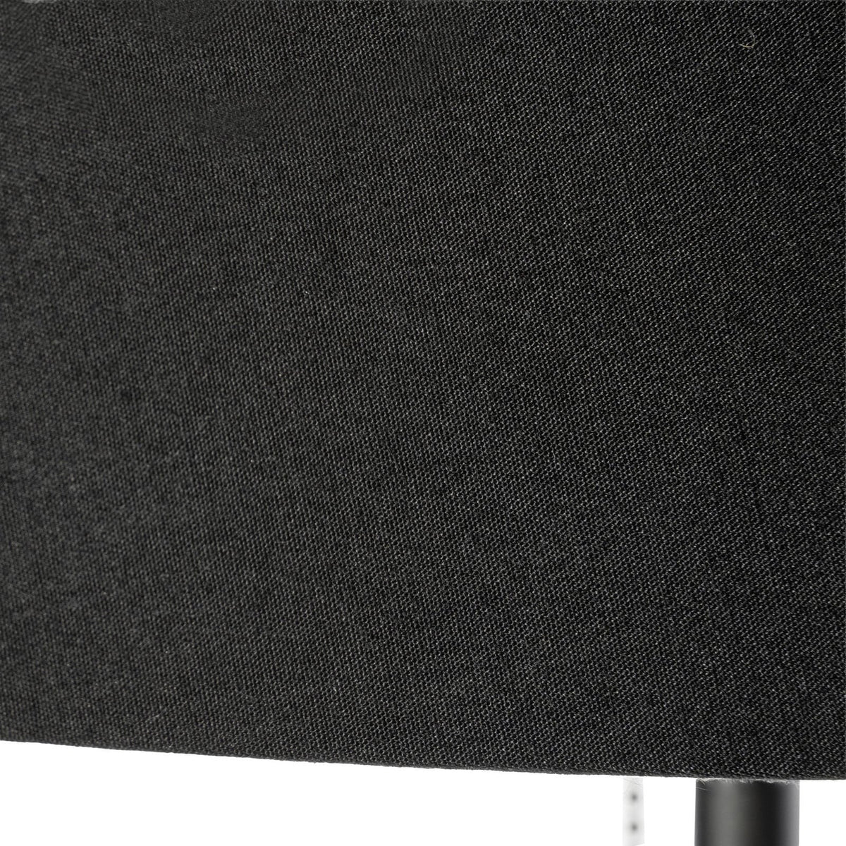 Lucande Efalia floor lamp, black and gold, fabric, reading spotlight