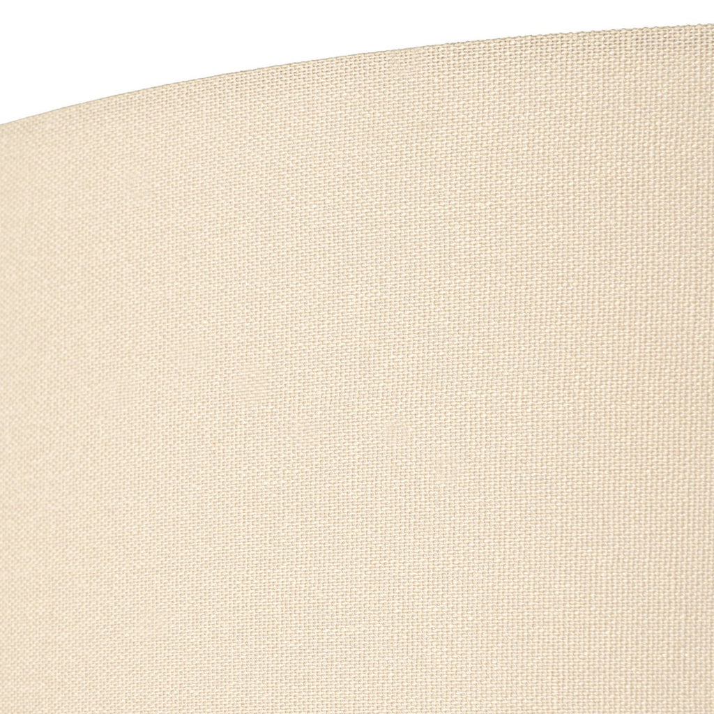 Lucande Zinia floor lamp, nickel/white, shelf, USB