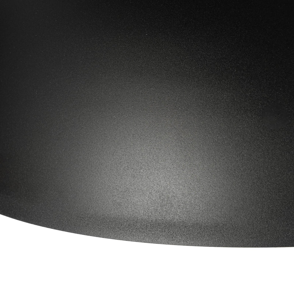 Lucande Solenne arc lamp, black, marble base, metal