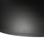 Lucande Solenne arc lamp, black, marble base, metal