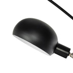 Lucande Jewa floor lamp, black, metal, 5-bulb