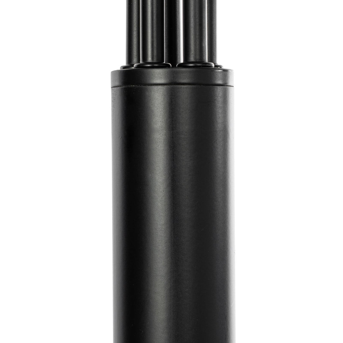 Lucande Jewa floor lamp, black, metal, 5-bulb