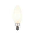 Lucande candle LED bulb, E12 4W, opal, 440 lm, 2,700 K, dimmable.
