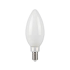 Lucande candle LED bulb, E12 4W, opal, 440 lm, 2,700 K, dimmable.