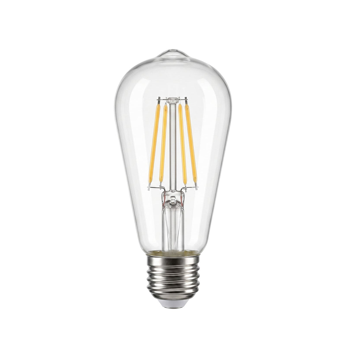 Rustika LED Bulb, 6.5W, Clear, 810 lm, Dimmable