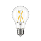 Lucande filament LED bulb, E26 6.5W, clear, 810 lm, 2,700 K, dimmable.
