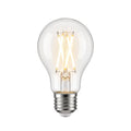 Lucande filament LED bulb, E26 6.5W, clear, 810 lm, 2,700 K, dimmable.