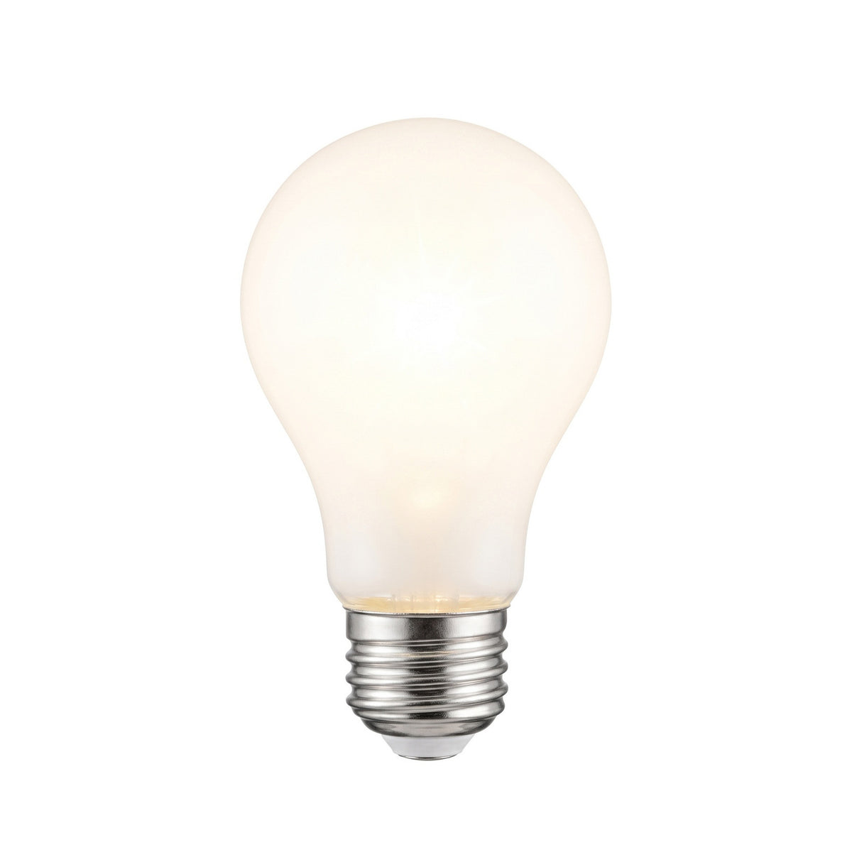 Lucande filament LED bulb, E26 5.4W, opal, 650 lm, 2,700 K, dimmable.