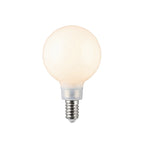 Lucande teardrop LED bulb, E12 4W, opal, 440 lm, 2,700 K, dimmable.