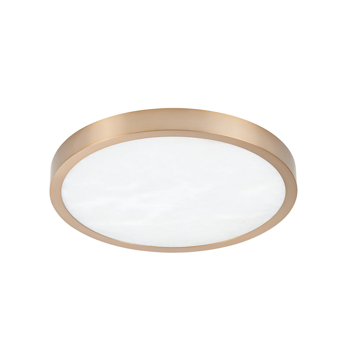 Thesis Argyle LED bathroom ceiling lamp, gold/alabaster white, 16 in