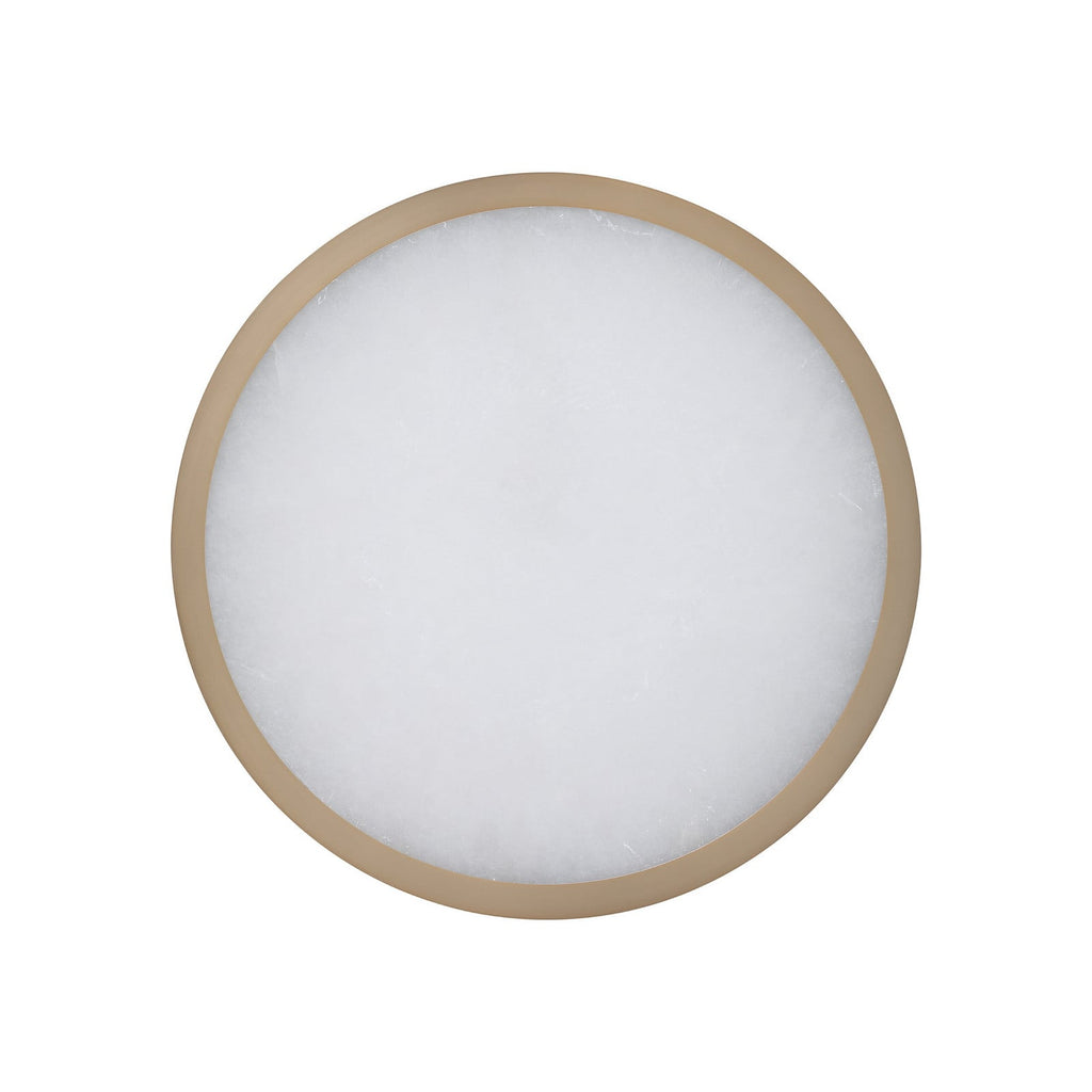 Thesis Argyle LED bathroom ceiling lamp, gold/alabaster white, 16 in