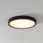 Thesis LED bathroom ceiling lamp, Argyle, black/alabaster white, 16in