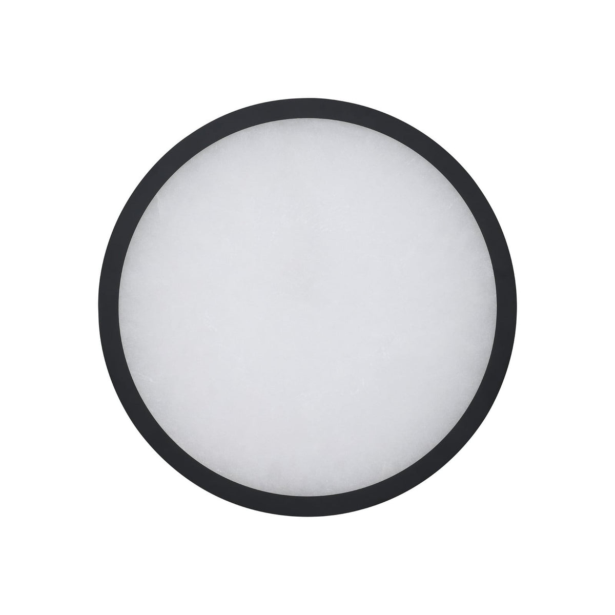 Thesis LED bathroom ceiling lamp, Argyle, black/alabaster white, 16in