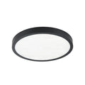 Thesis LED bathroom ceiling lamp, Argyle, black/alabaster white, 16in