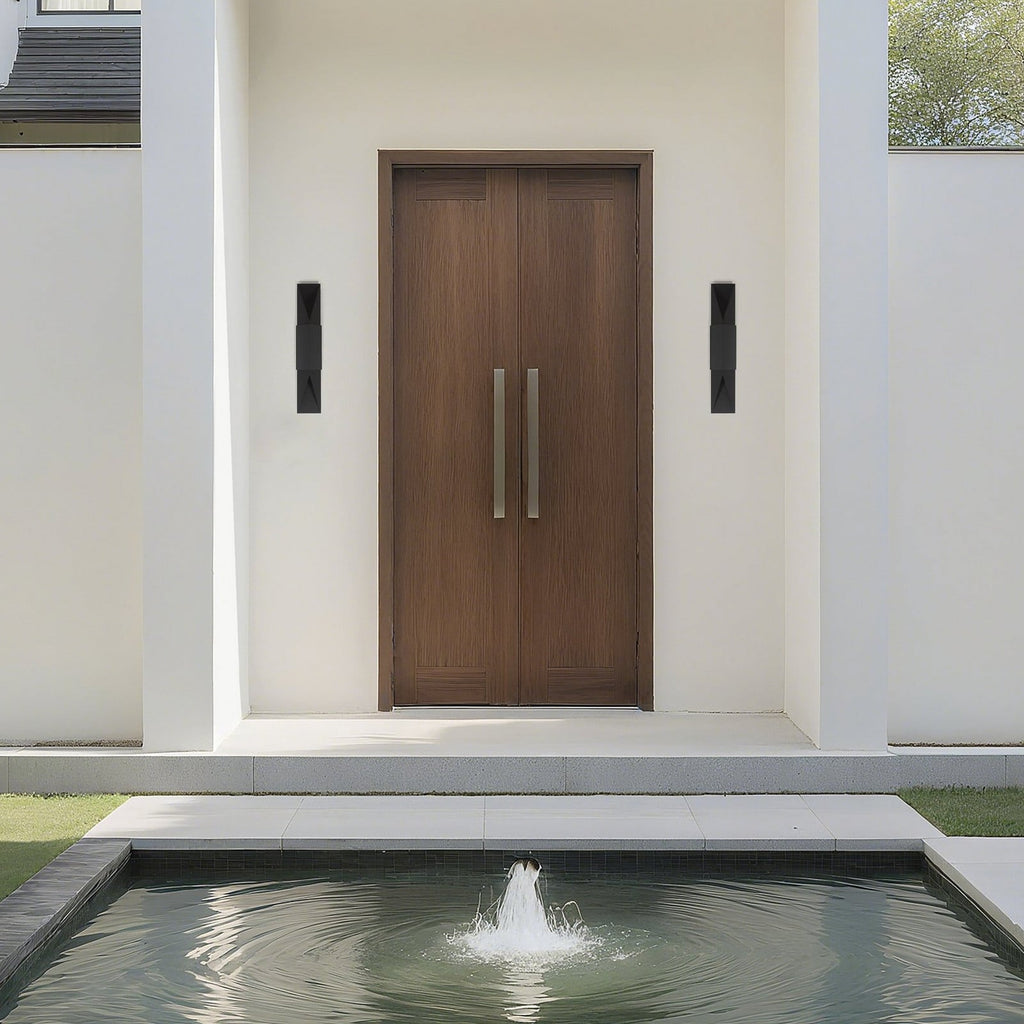 Thesis Brera Outdoor Wall Light, 30 in, black, metal, GU10