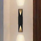 Thesis Brera Outdoor Wall Light, 30 in, black, metal, GU10