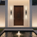 Thesis Brera Outdoor Wall Light, 30 in, black, metal, GU10
