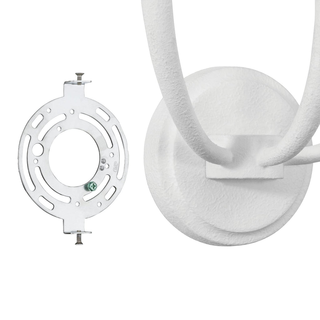 Thesis Dahlia wall light, white, 3-bulb, 18 in, G9