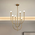 Dahlia 23" Brass Chandelier