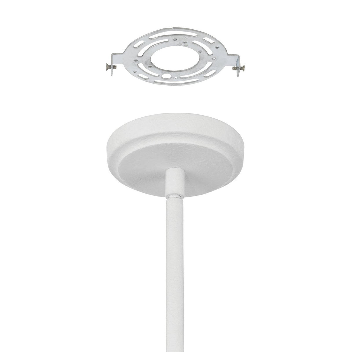 Thesis Dahlia Chandelier, white, 6-bulb, 23 in, G9