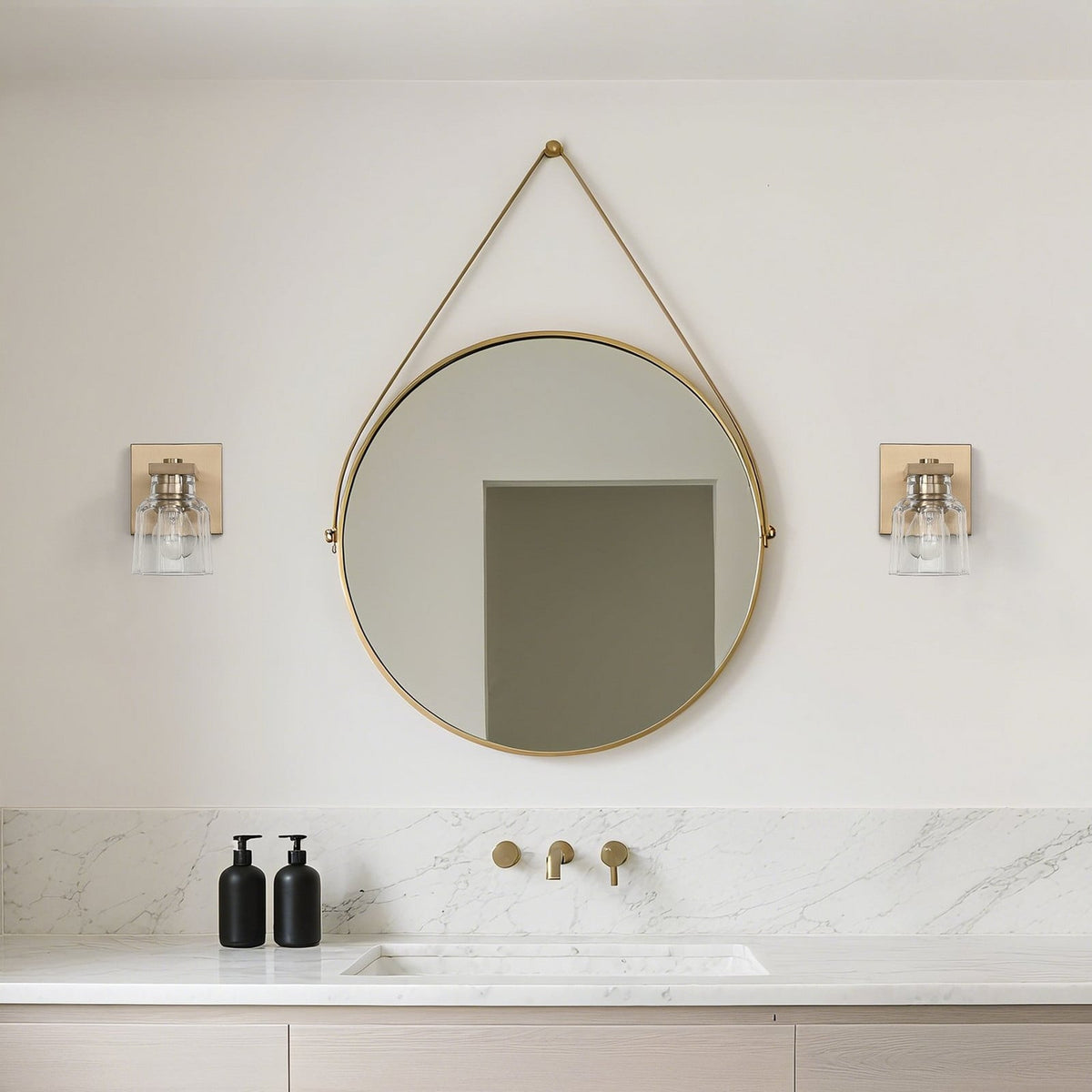 Thesis Dryden bathroom wall light