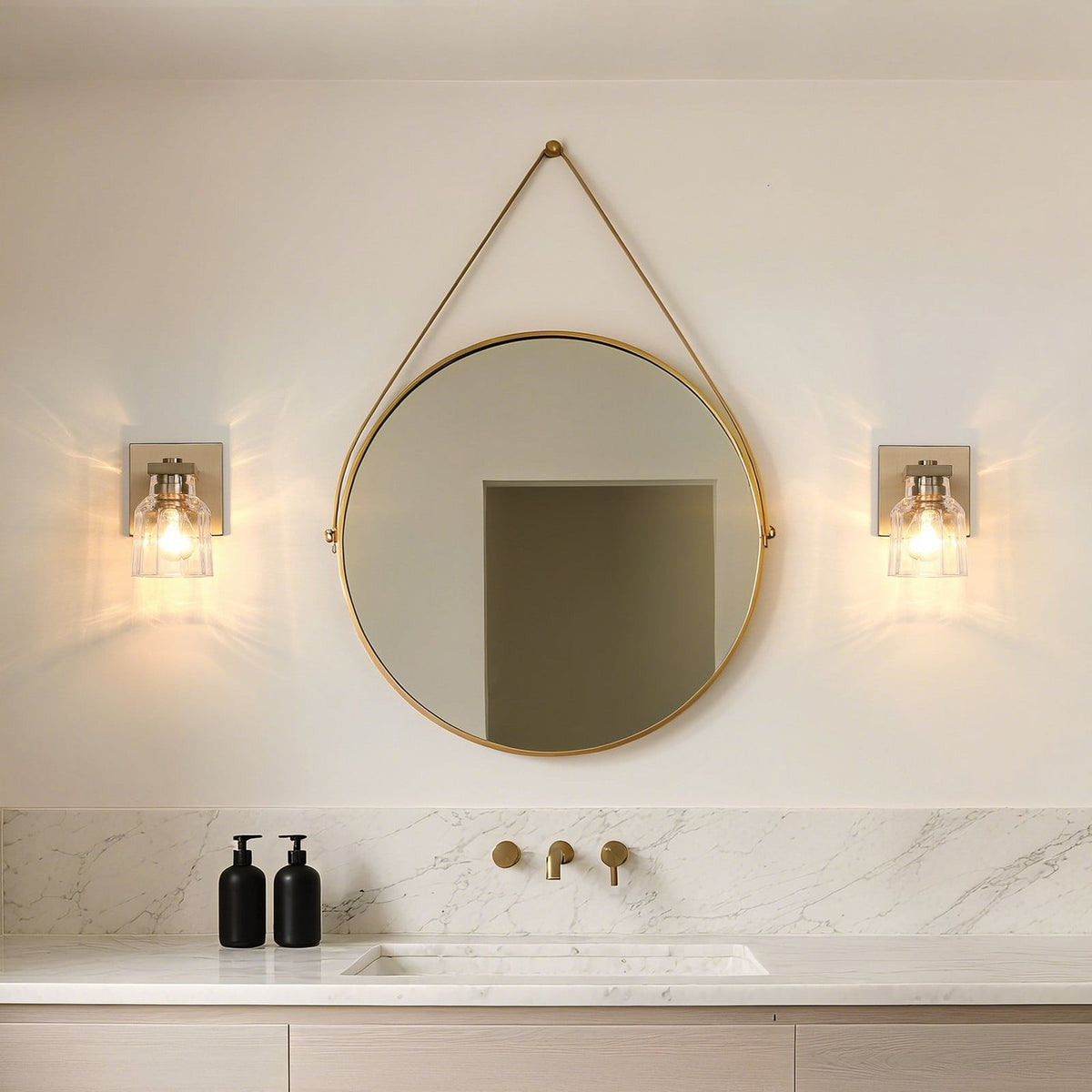 Thesis Dryden bathroom wall light