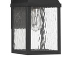 Thesis Glencrest outdoor wall light, matt black, 18 in
