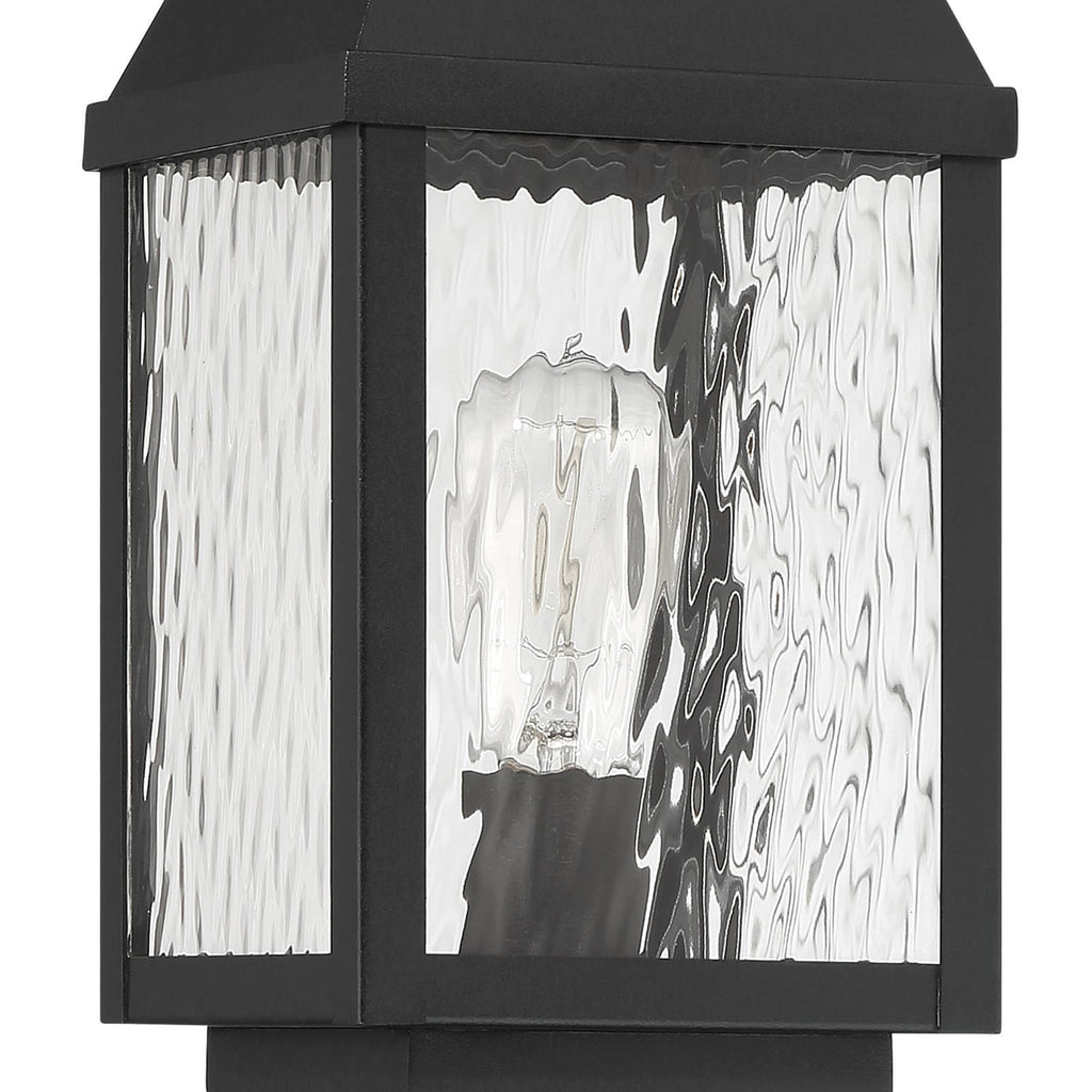 Thesis Glencrest path light, matt black, 20 in, metal