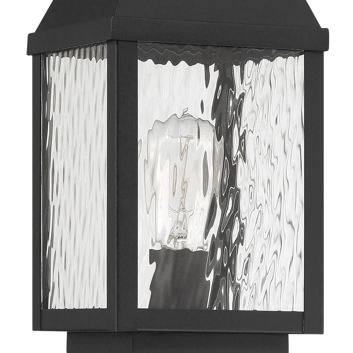 Thesis Glencrest path light, matt black, 20 in, metal
