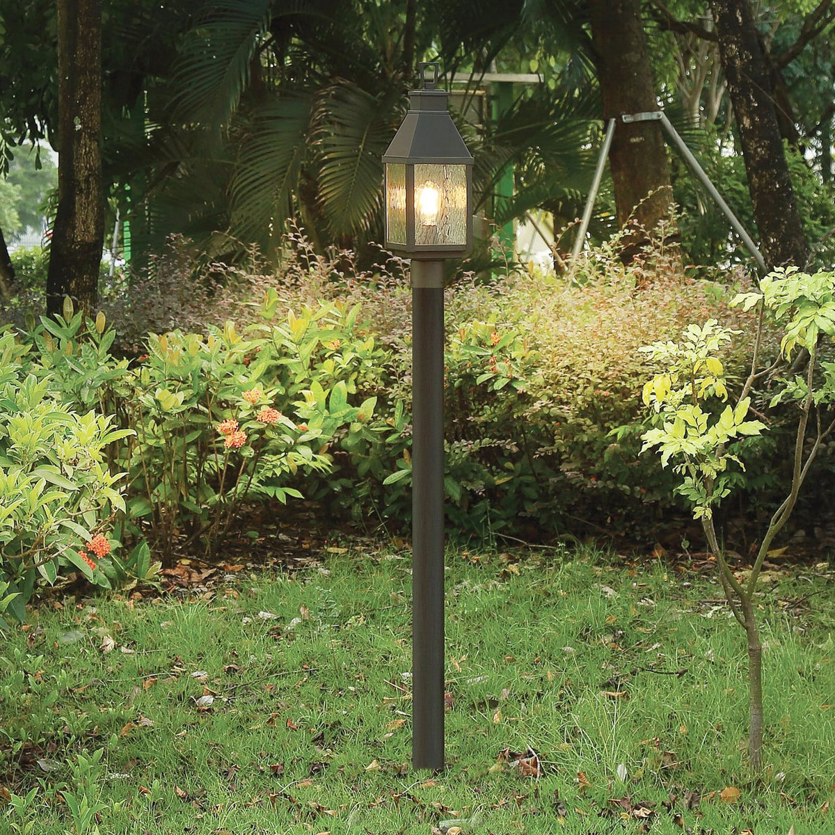 Thesis Glencrest path light, matt black, 20 in, metal