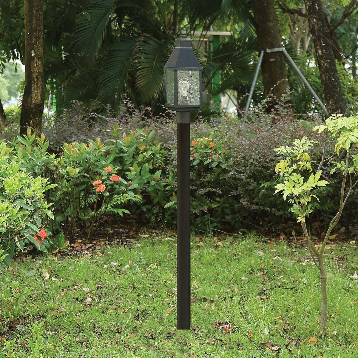Thesis Glencrest path light, matt black, 20 in, metal