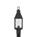 Thesis Glencrest path light, matt black, 20 in, metal