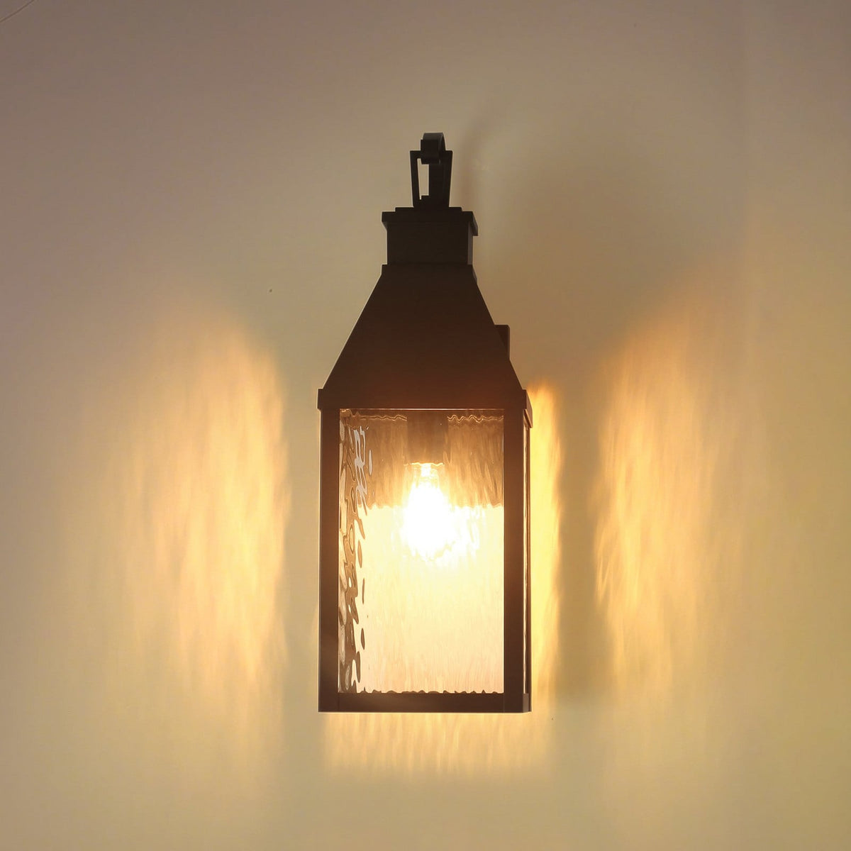 Thesis Glencrest outdoor wall light, matt black, 23 in
