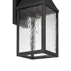 Thesis Glencrest outdoor wall light, matt black, 23 in