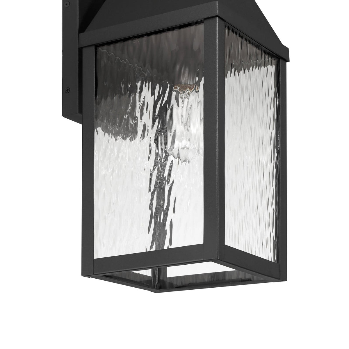 Thesis Glencrest outdoor wall light, matt black, 23 in