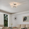 Helena 20" Nickel Acrylic Ceiling Light