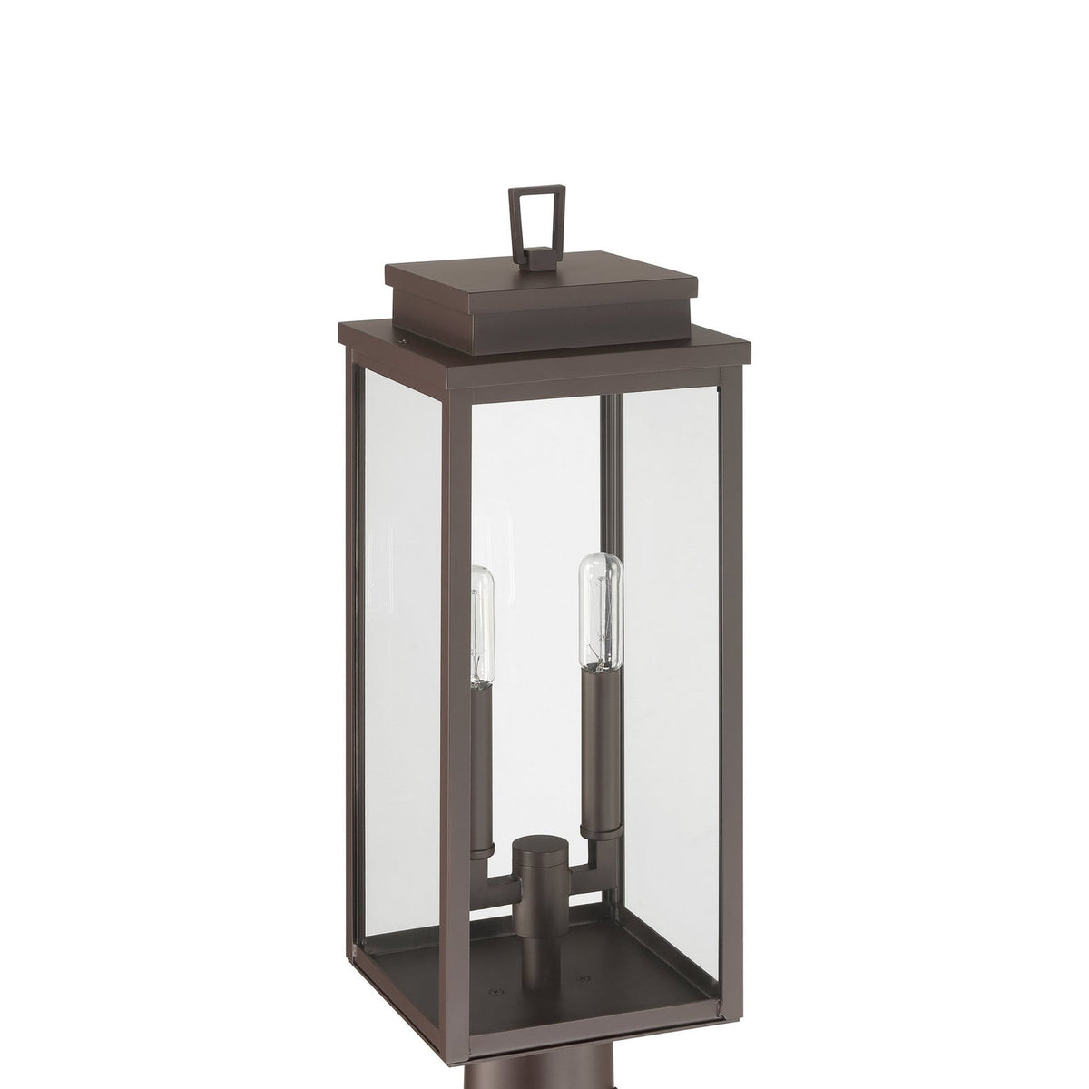 Thesis Hillside path light, burnished bronze, 20 in, metal