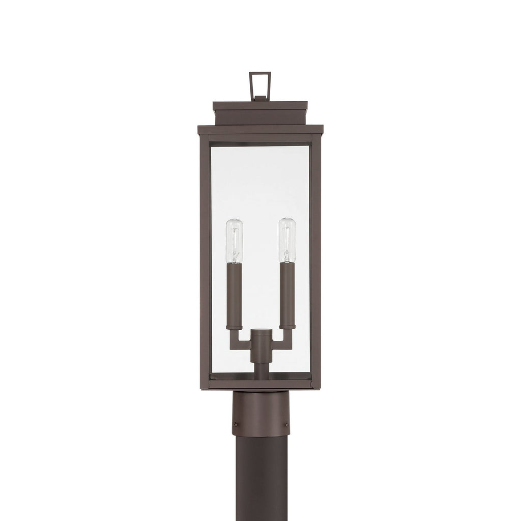 Thesis Hillside path light, burnished bronze, 20 in, metal