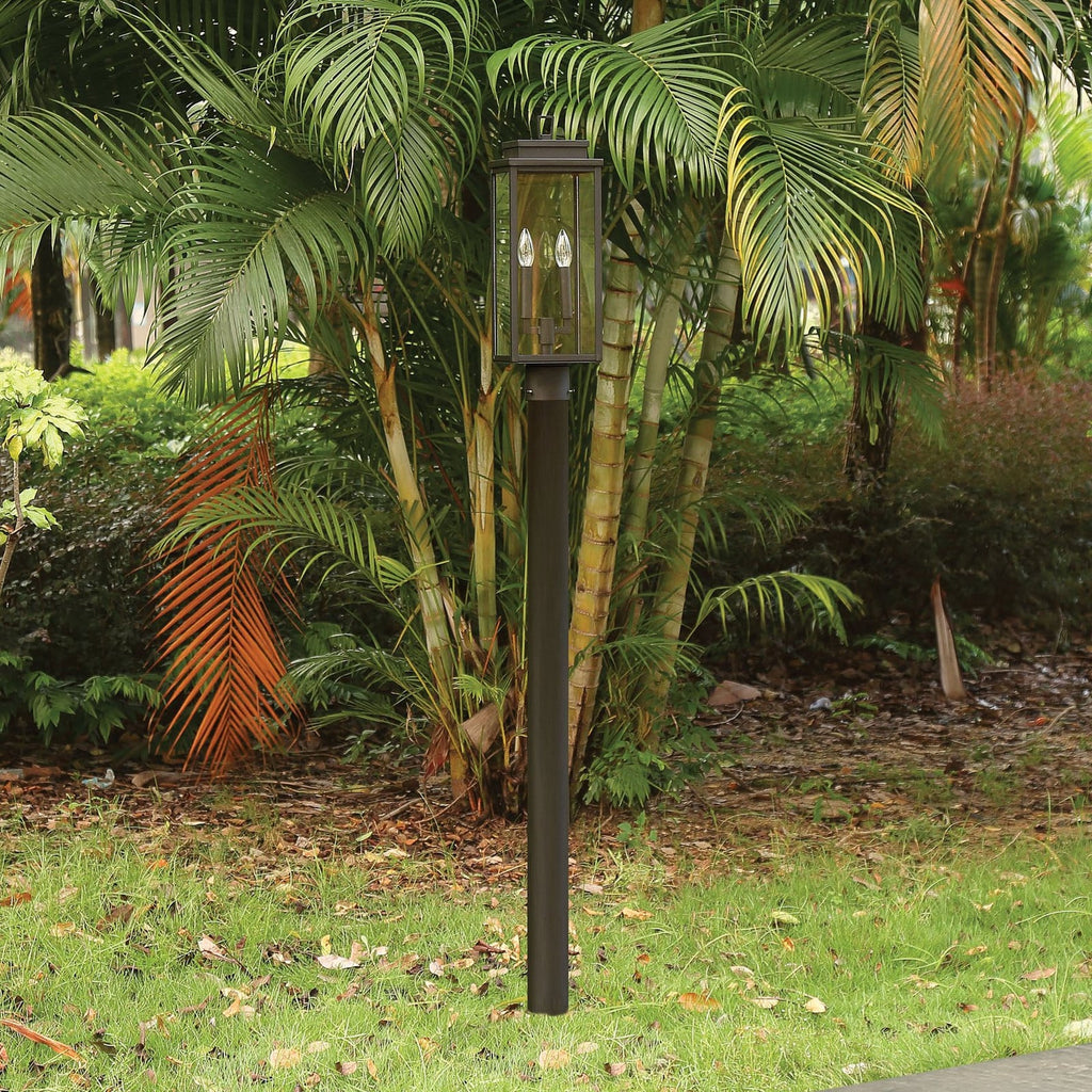 Thesis Hillside Path Light, matt black, 20 in, metal