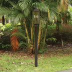 Thesis Hillside Path Light, matt black, 20 in, metal