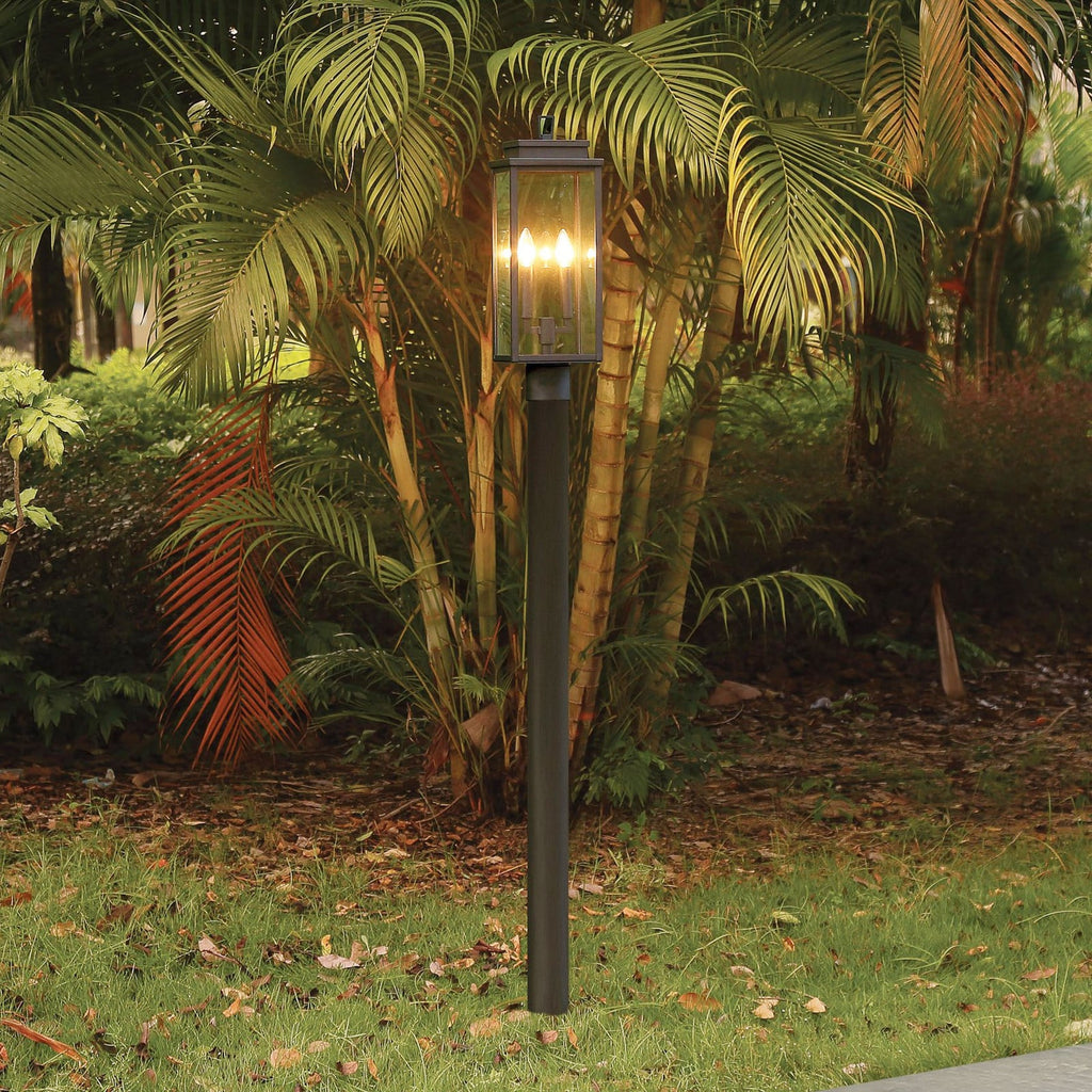 Thesis Hillside Path Light, matt black, 20 in, metal