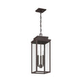 Thesis Hillside outdoor hanging light, burnished bronze 9 in metal