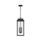 Thesis Hillside outdoor hanging light, matt black, 9 in metal