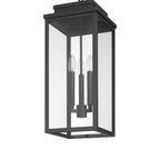 Thesis Hillside outdoor hanging light, matt black, 9 in metal