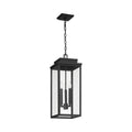 Thesis Hillside outdoor hanging light, matt black, 9 in metal