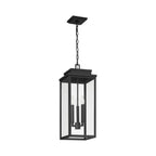 Thesis Hillside outdoor hanging light, matt black, 9 in metal