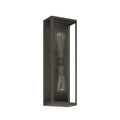 Thesis Hollis outdoor wall lamp, blackened bronze, 20 in, up/down